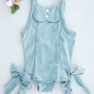 Joyfolie Size 4 Vintage inspired blue swimsuit